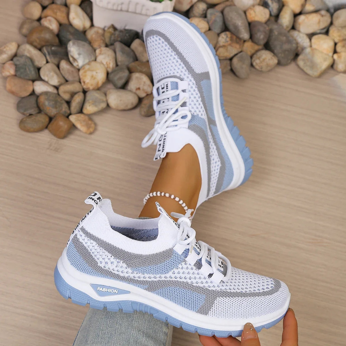Versatile Two-Tone Casual Summer Sneakers for Work and Play
