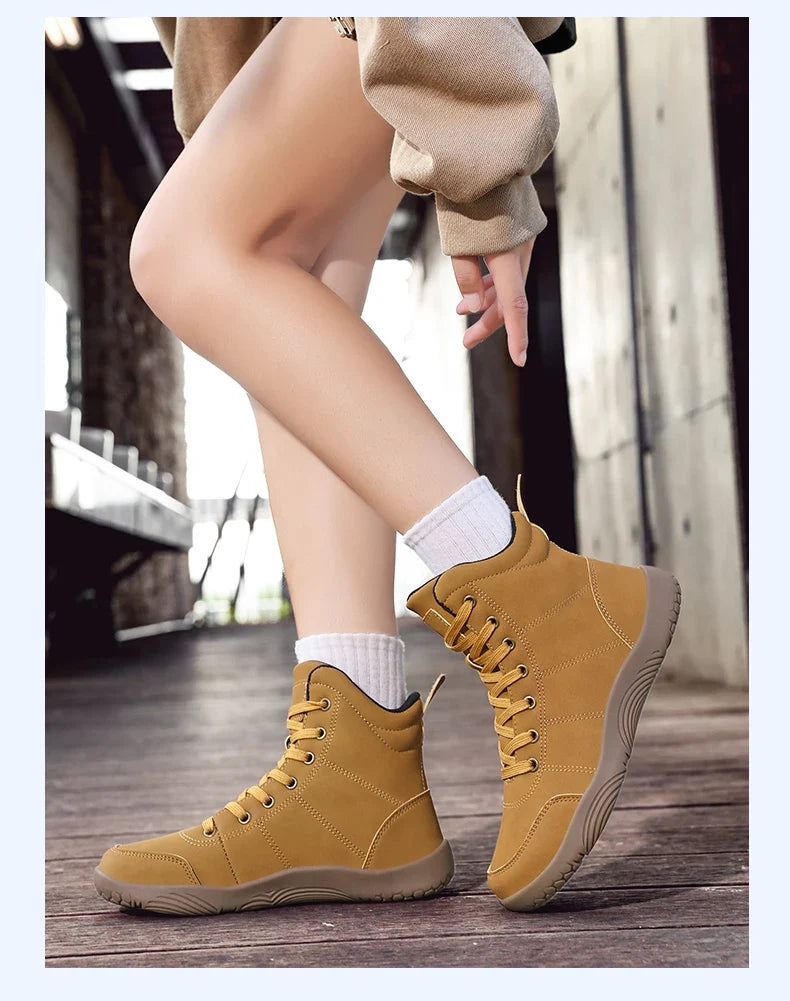 2026 New Unisex Sports Shoes Lightweight And Non Slip Walking Shoes Comfortable High Top Solid Color High-Quality Hiking Shoes