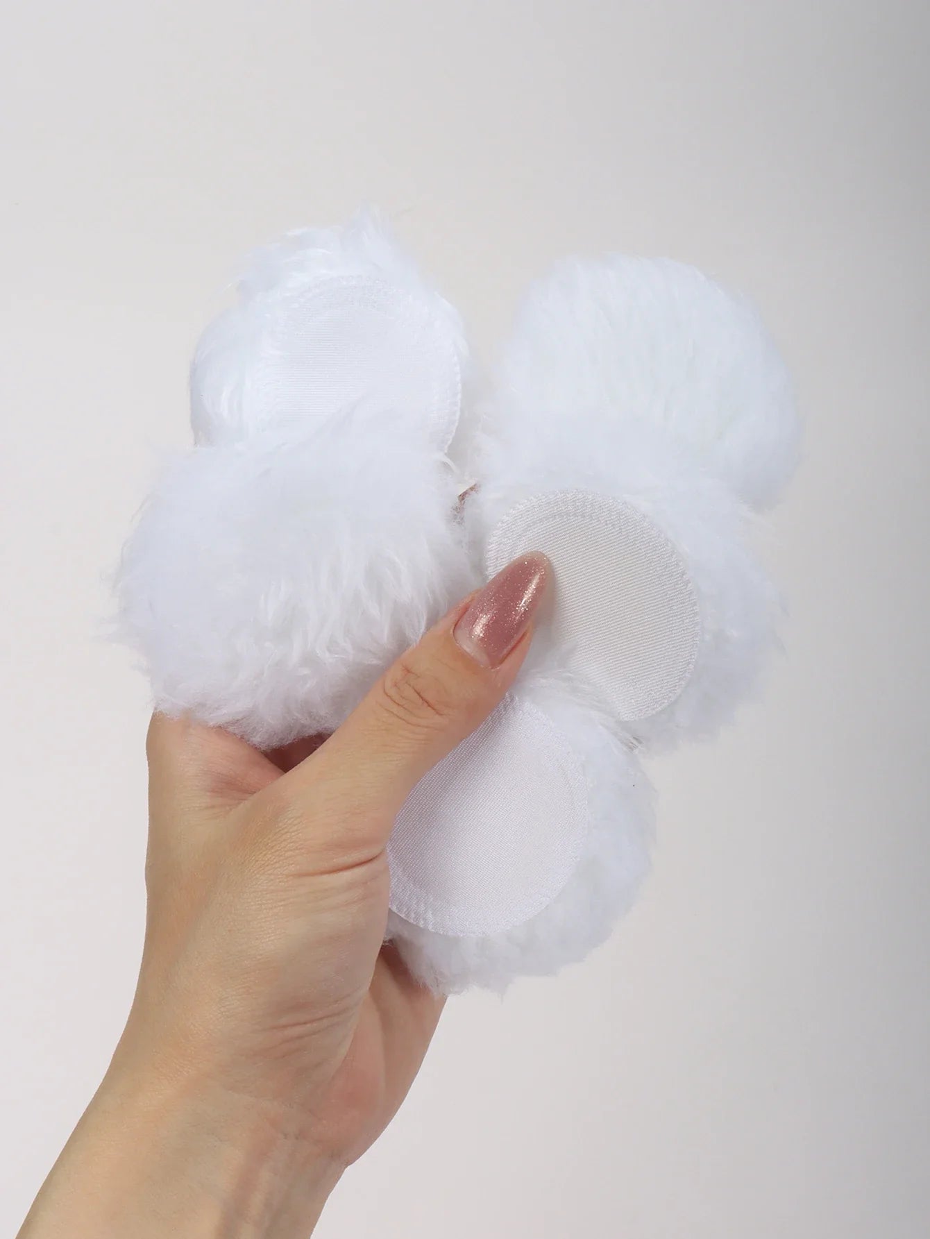 2-5-10-20Pcs Portable and Practical High-Grade White Round Powder Puff for Base and Fixing Makeup