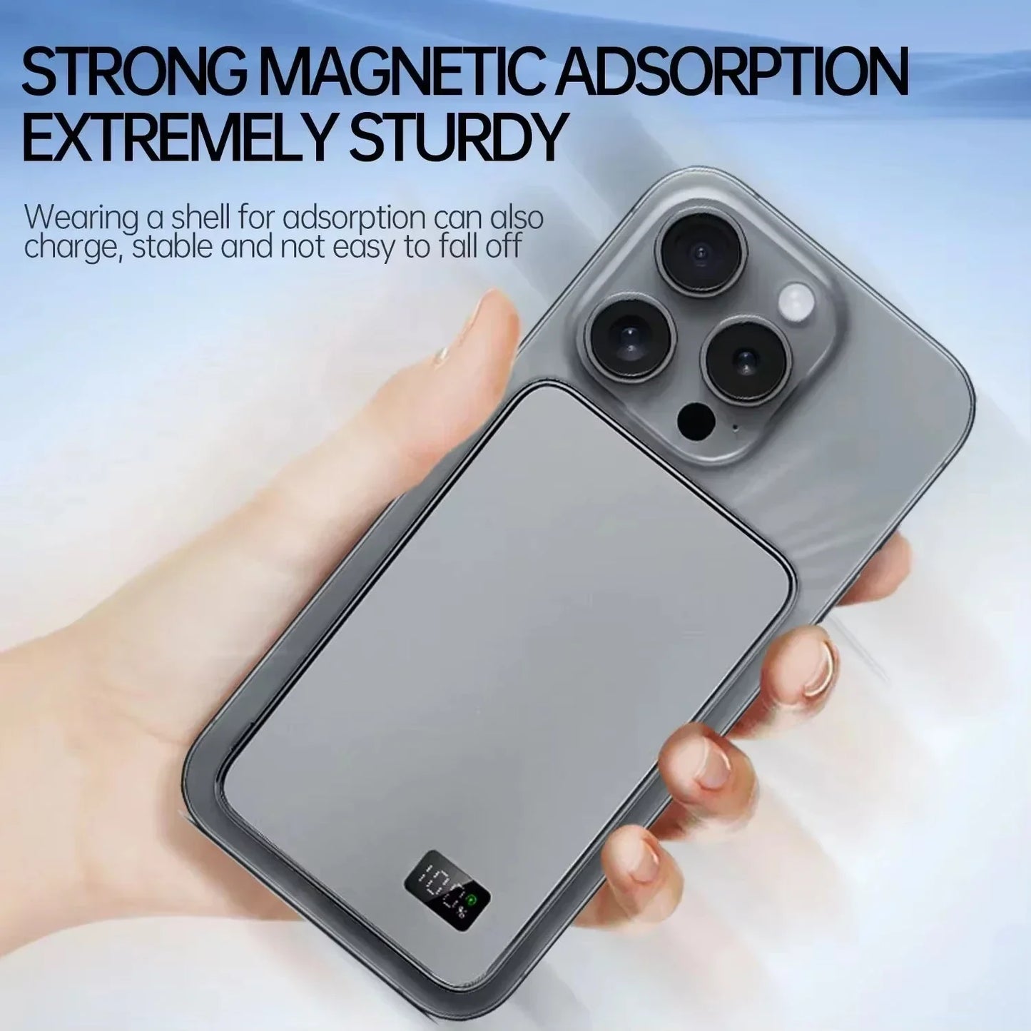 Lenovo Magnetic Wireless Power Bank PD22.5W Fast Charging Magsafe External Battery 500000mAh For iPhone Xiaomi