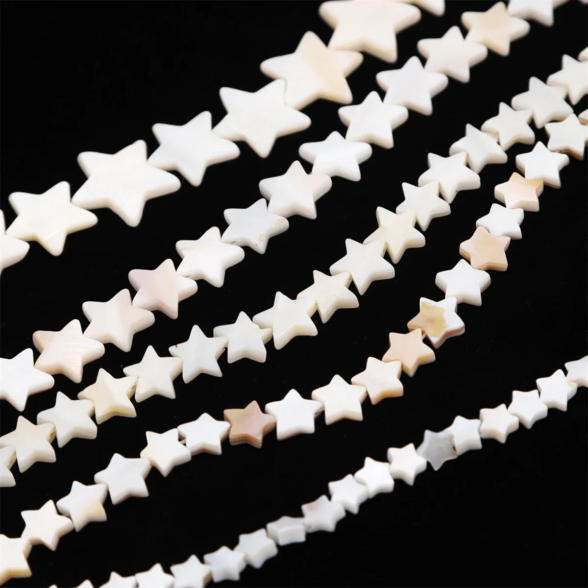 Natural Shell Beads Mother of Pearl Love Star Oval Round Flat Loose Spacer Beads for Jewelry Making DIY Charm Bracelet Necklace