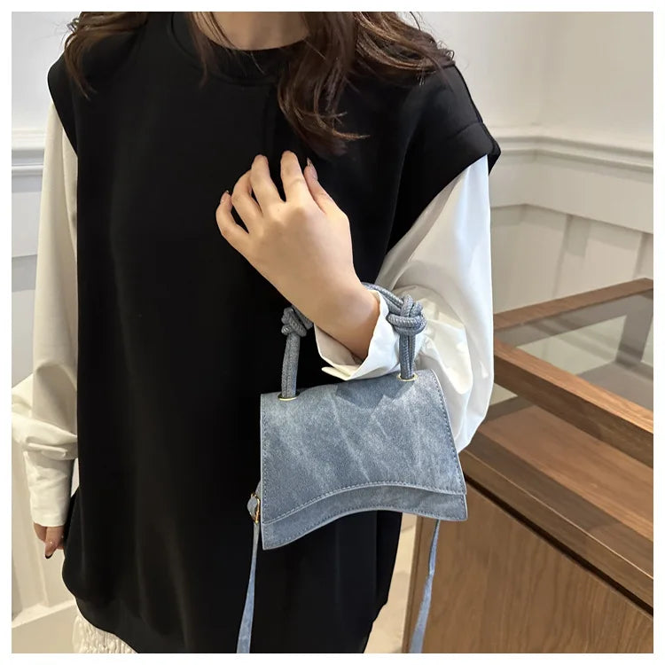 Fashionable Women's Shoulder Bag | Pure Color Trendy Crossbody Bag & Simple Casual Diagonal Bag (Small Square Bags for Autumn & All Seasons)