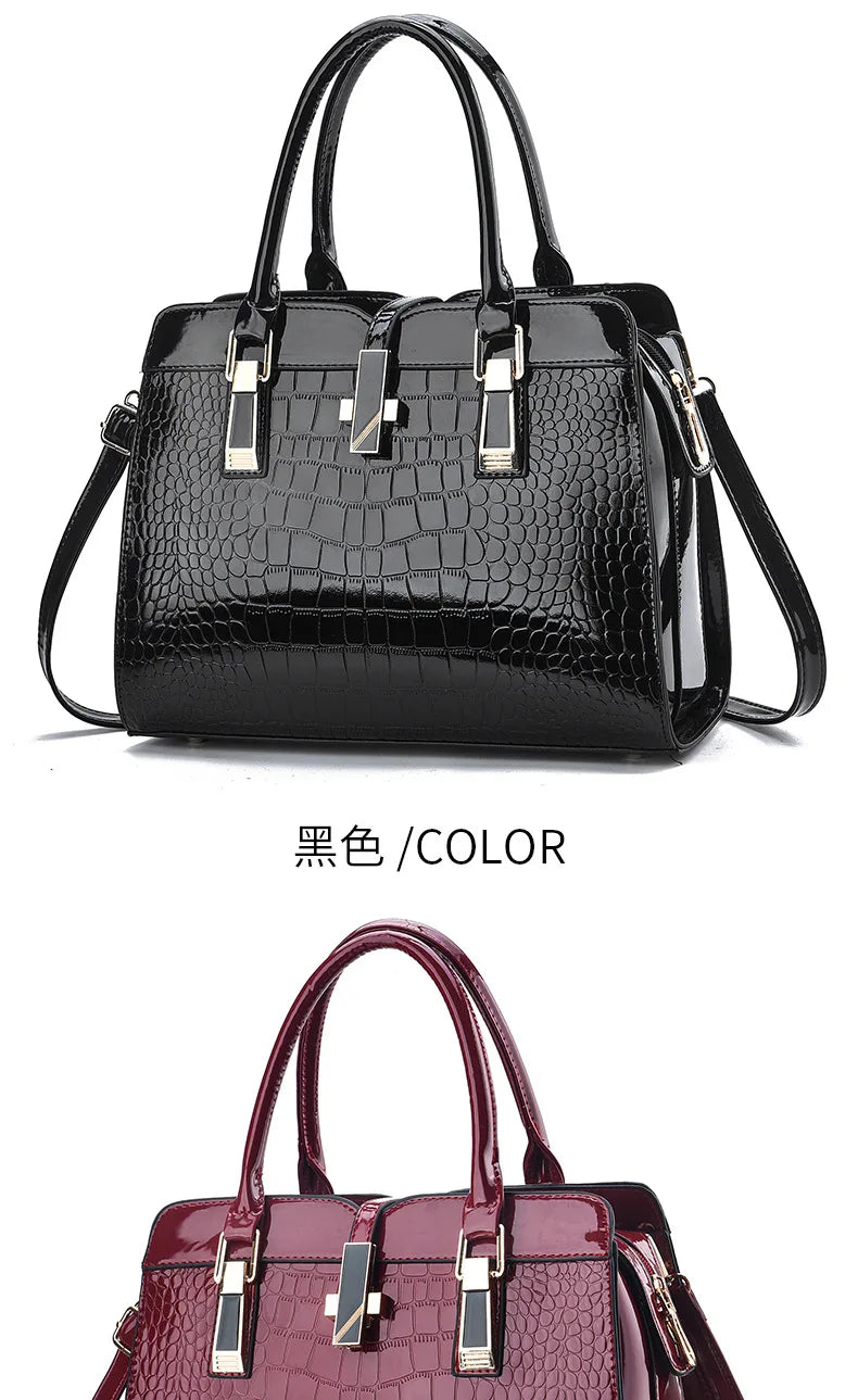 Women's Structured PU Handbag | Shoulder and Crossbody Tote