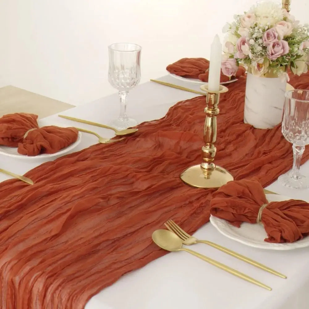 Party Supply Table Decoration Gauze Napkin Soft Thin Cotton Napkin Retro Reusable Placemats Hotel