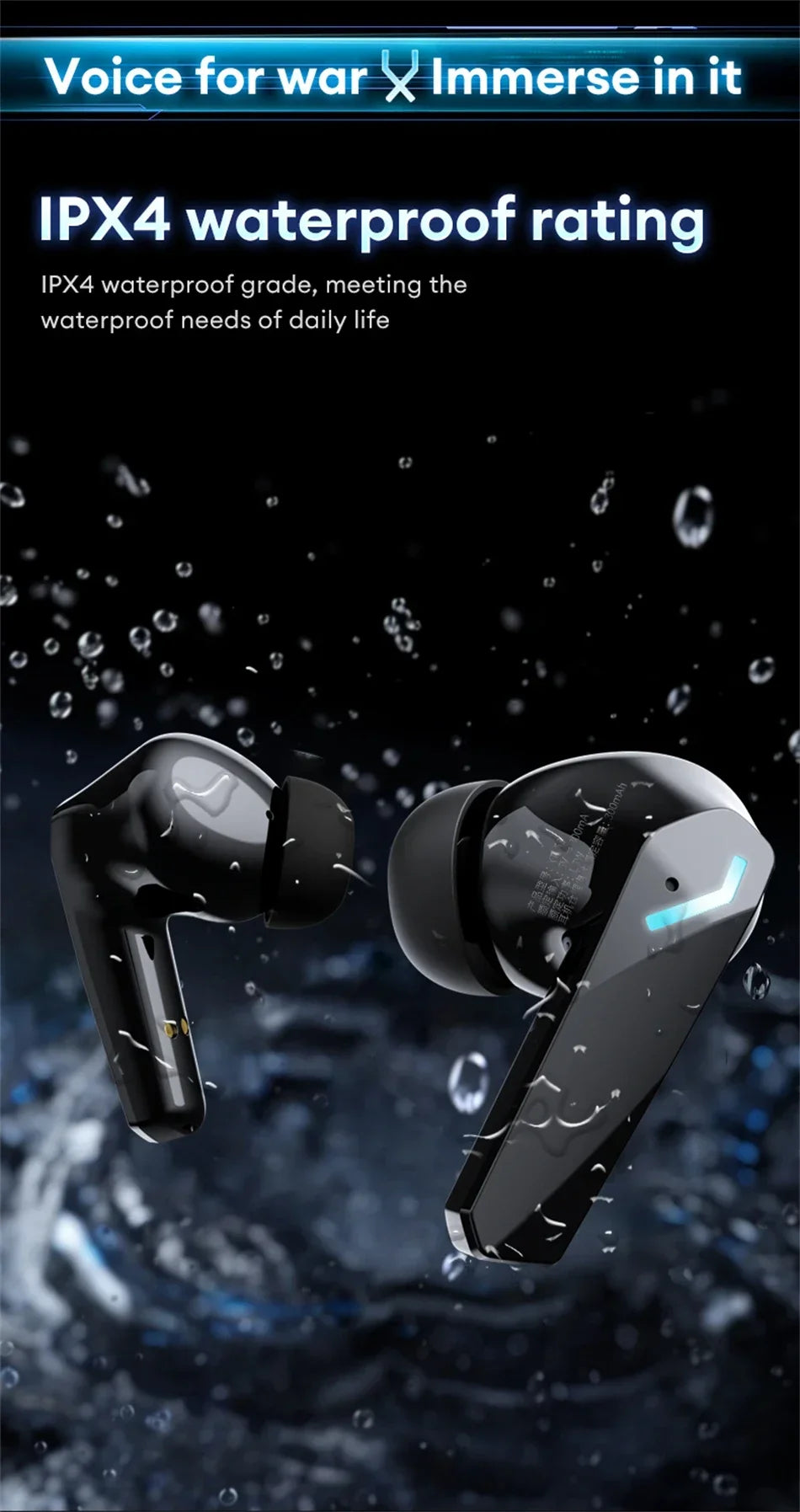 Lenovo XT53 Gaming Headset LED Digital Display Wireless Sport Earbuds HD Call Low Latency Headphones Waterproof GM2 Pro Upgraded