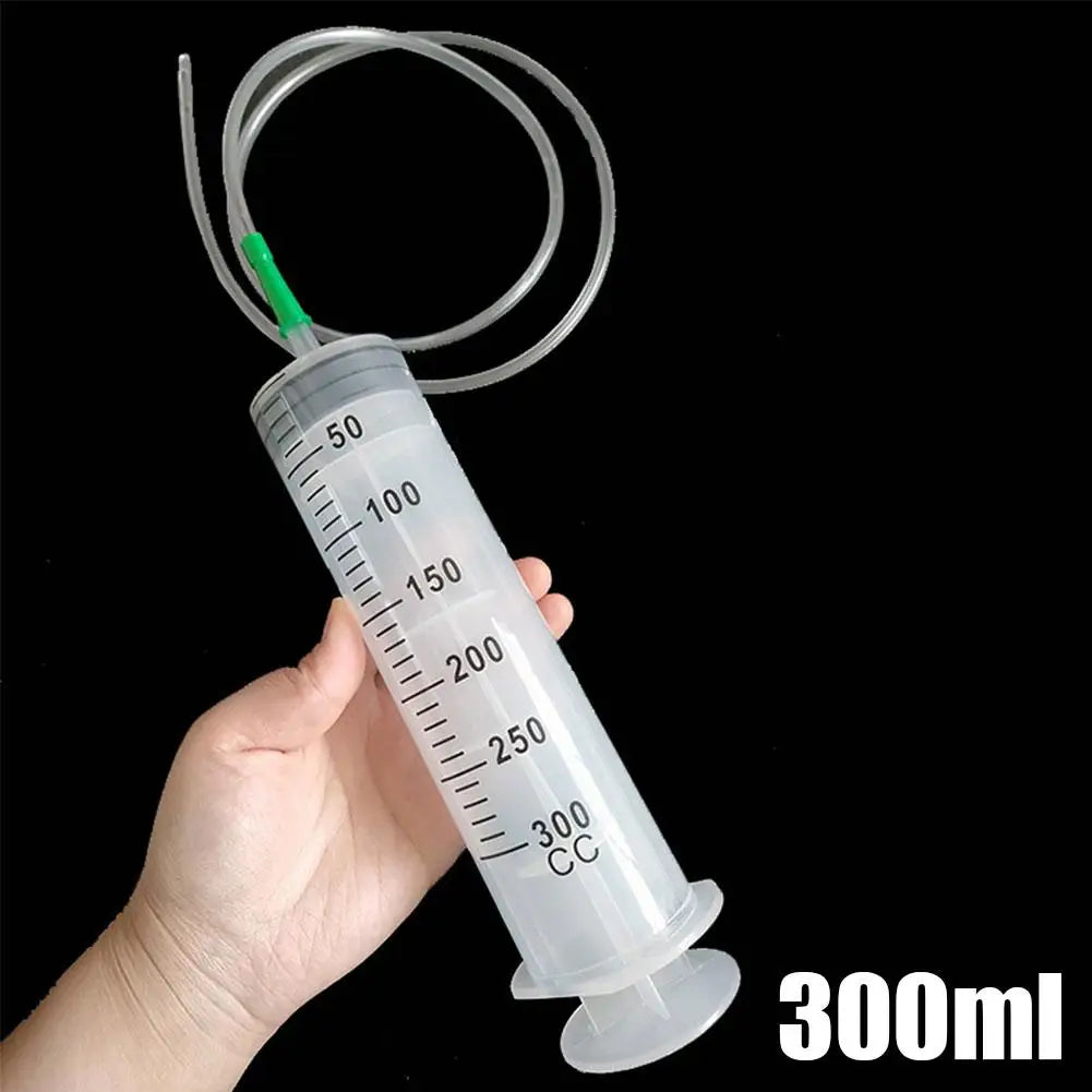 100/300/550ml Grote Capaciteitsspuiten Herbruikbare Naaldvat Oliepomp met 1m Slang voor Huisdieren Voeding Metpomp Vacuümspuit