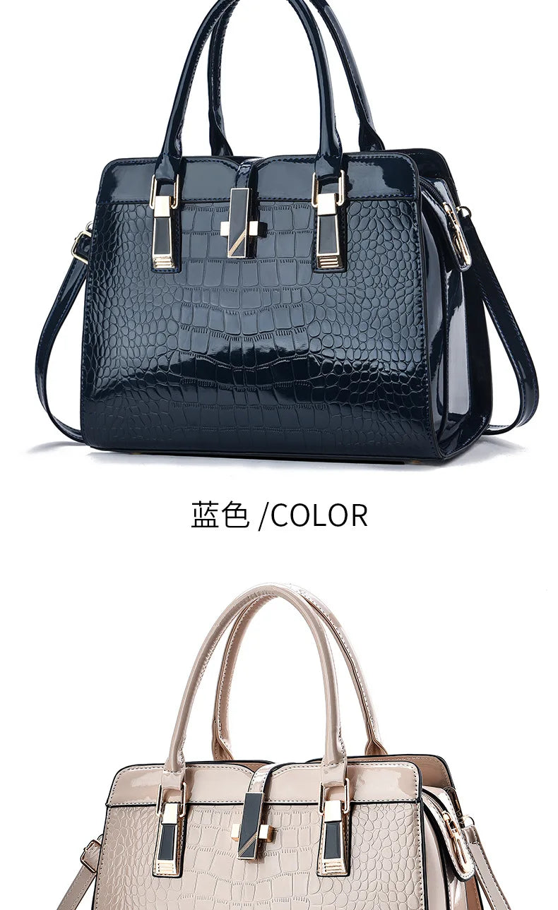 Women's Structured PU Handbag | Shoulder and Crossbody Tote