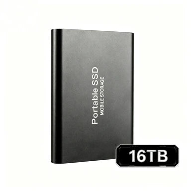 Portable External SSD, 1TB-16TB Large Capacity USB3.1 High Speed Solid State Drive, Lightweight Storage for Laptop, Desktop, Mac
