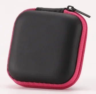 1-4pcs Portable Shockproof Headphone Case Earphone Bag Headset Storage Bag Hard Shell Earphone Accessories memory Card USB Cable