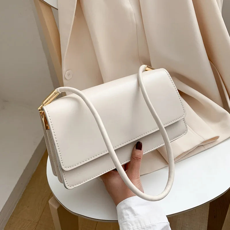 Luxury Brand Crossbody Bags for Women | Fashion Design Underarm & Woman Shoulder Bag (Female Handbag & Purses, Solid Color)