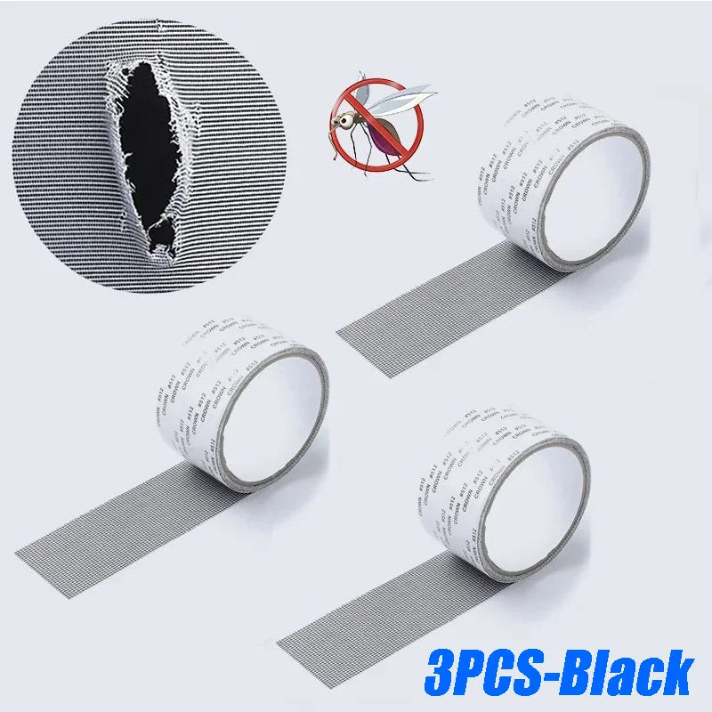 Mosquito Net Windows Anti-Mosquito Mesh Easy-to-Apply Waterproof Window Screen Repair Tape Self-Adhesive Mesh Patch