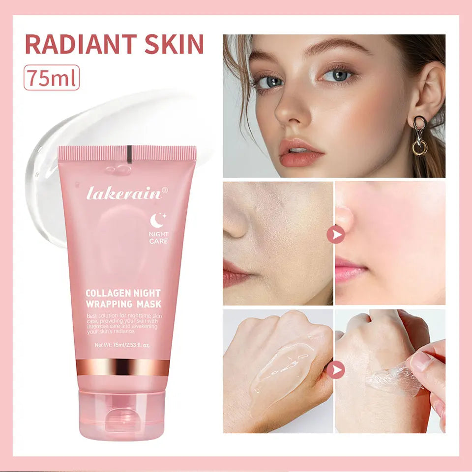Collagen Wrapping Peel-off Mask Rejuvenation Moisturizing Brightening Korean Face Mask Make Glowy Skin Elasticity Facial Mask