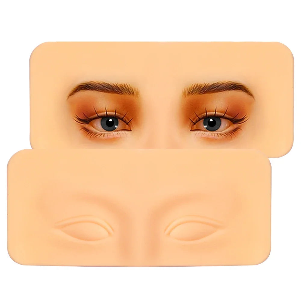Premium 5D Silicone Eyebrow Tattoo Practice Training Skin Pad for Eye Permanent Makeup Board Beauty Academy Cosmetic Synthetic