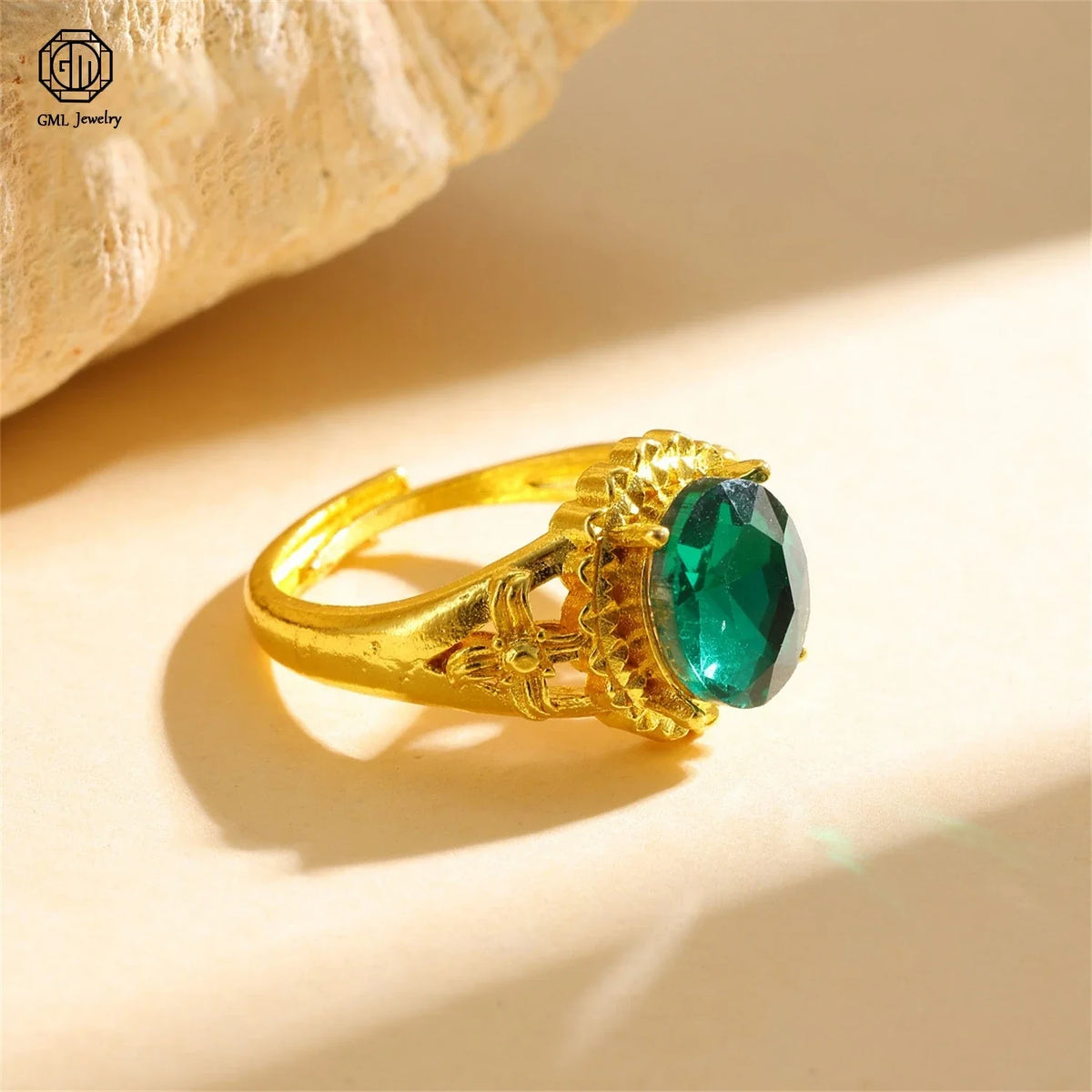Sand Gold Adjustable Ring Matte Wide Band Openable Fade Resistant Unisex Couple Jewelry Solid Minimalist Gift