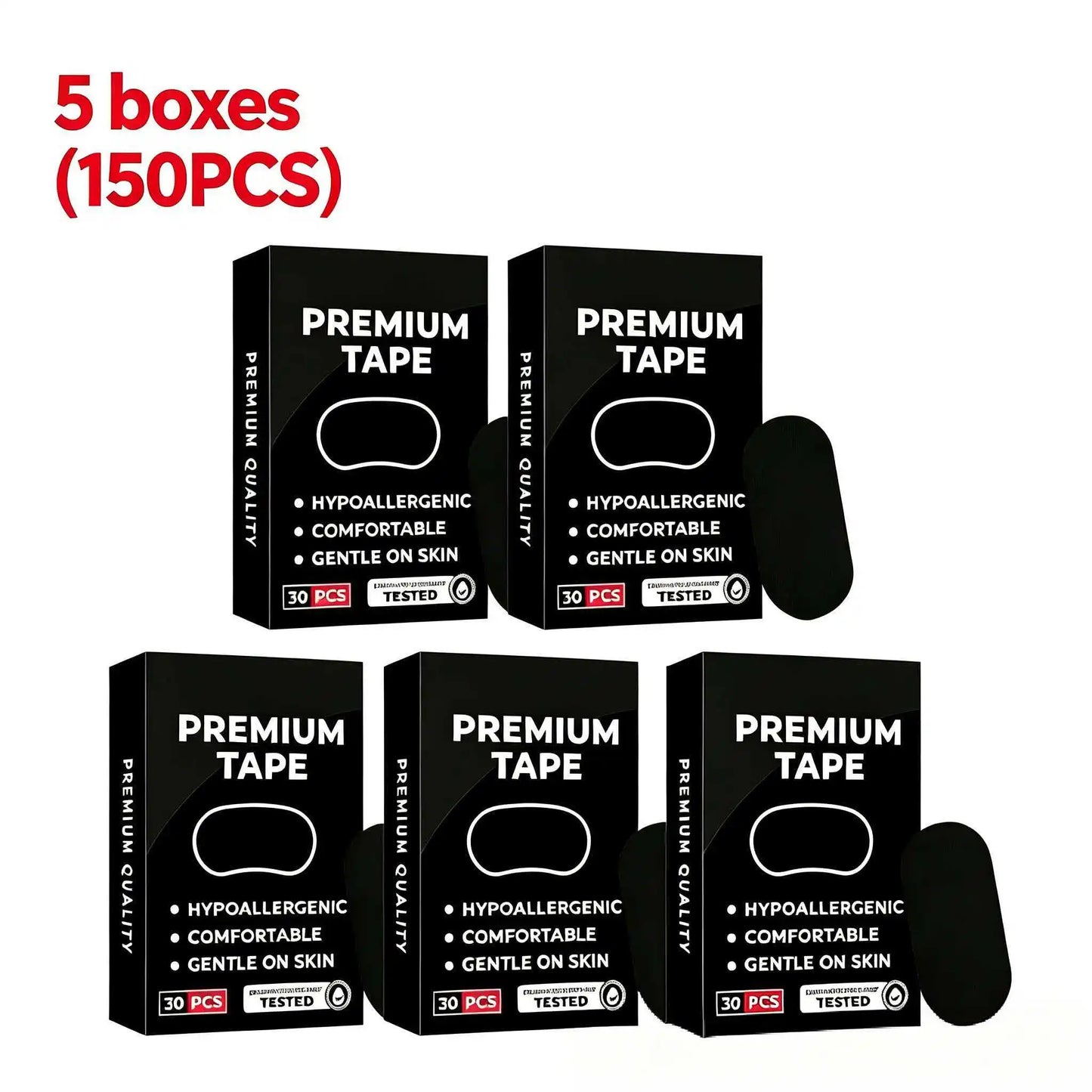 30/60Pcs Anti Snoring Mouth Tape Medical Grade Sleep Strips for Snoring Relief & Breathing Gentle Nasal Tape for Travel Home Use