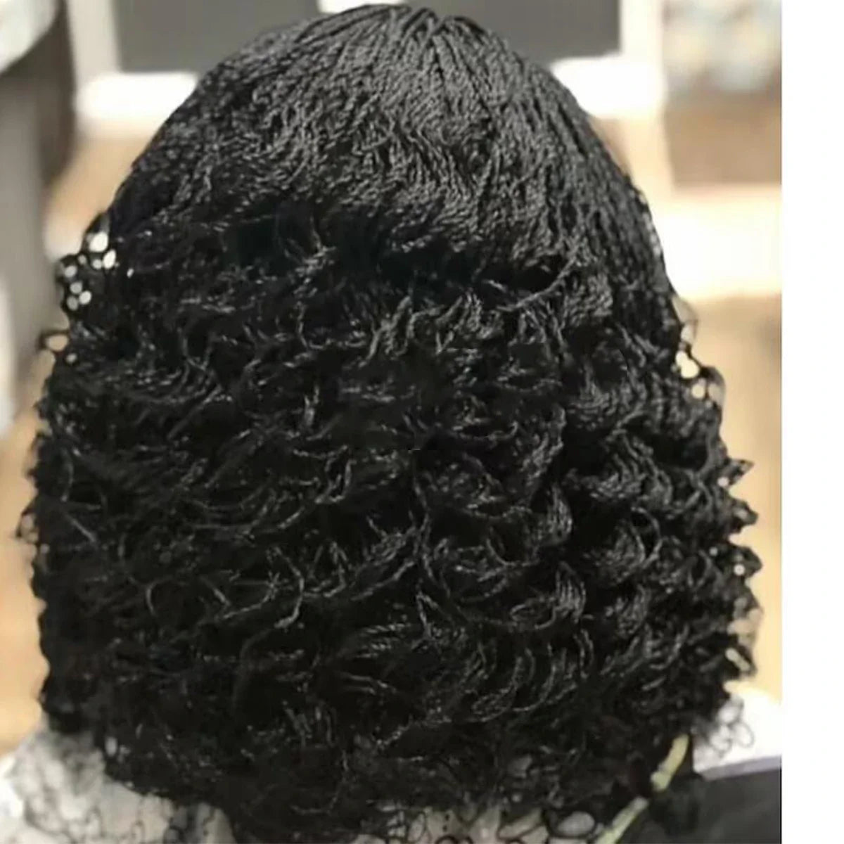 Micro Twist Braided Bob Wig | Kanekalon Box Braids | Pixie Style