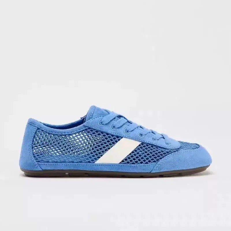 AIYUQI 2026 Women's Flat Sneakers Anti-slip Lace-up Breathable Women Sandals Plus Size Mesh Fabric German Training Shoes Female