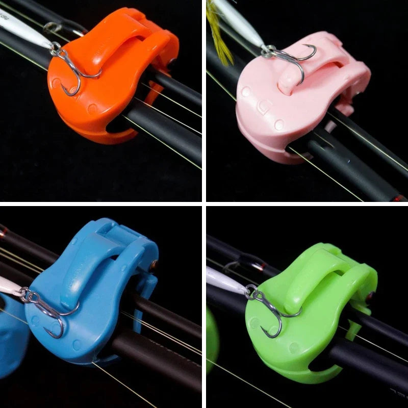 2pcs Quick-Attach Fishing Rod Clip Versatile Fishing Rod Clamps Quick Setup Rod Clamps Light Sturdy Secure Grip Tackle Organizer
