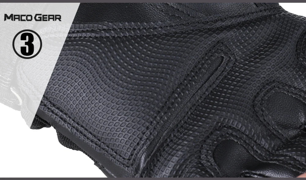 Touchscreen PU Leather Motorcycle Gloves Racing Pit Bike Riding Motorbike Moto Motocross Enduro Non-slip Protective Gear Men