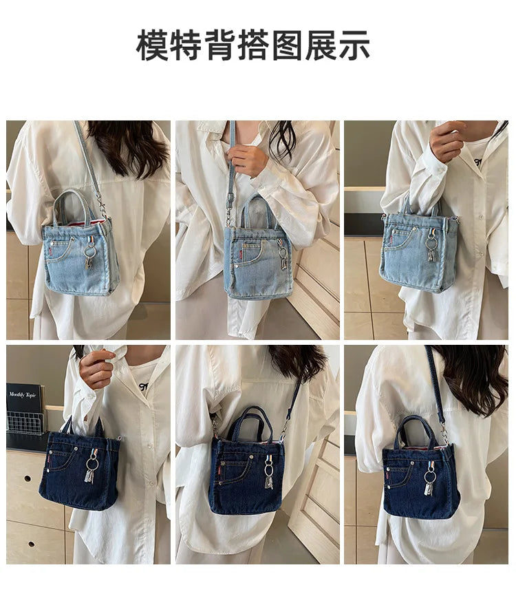 Women's Box Crossbody and Shoulder Handbag | Polyester, Adjustable Strap