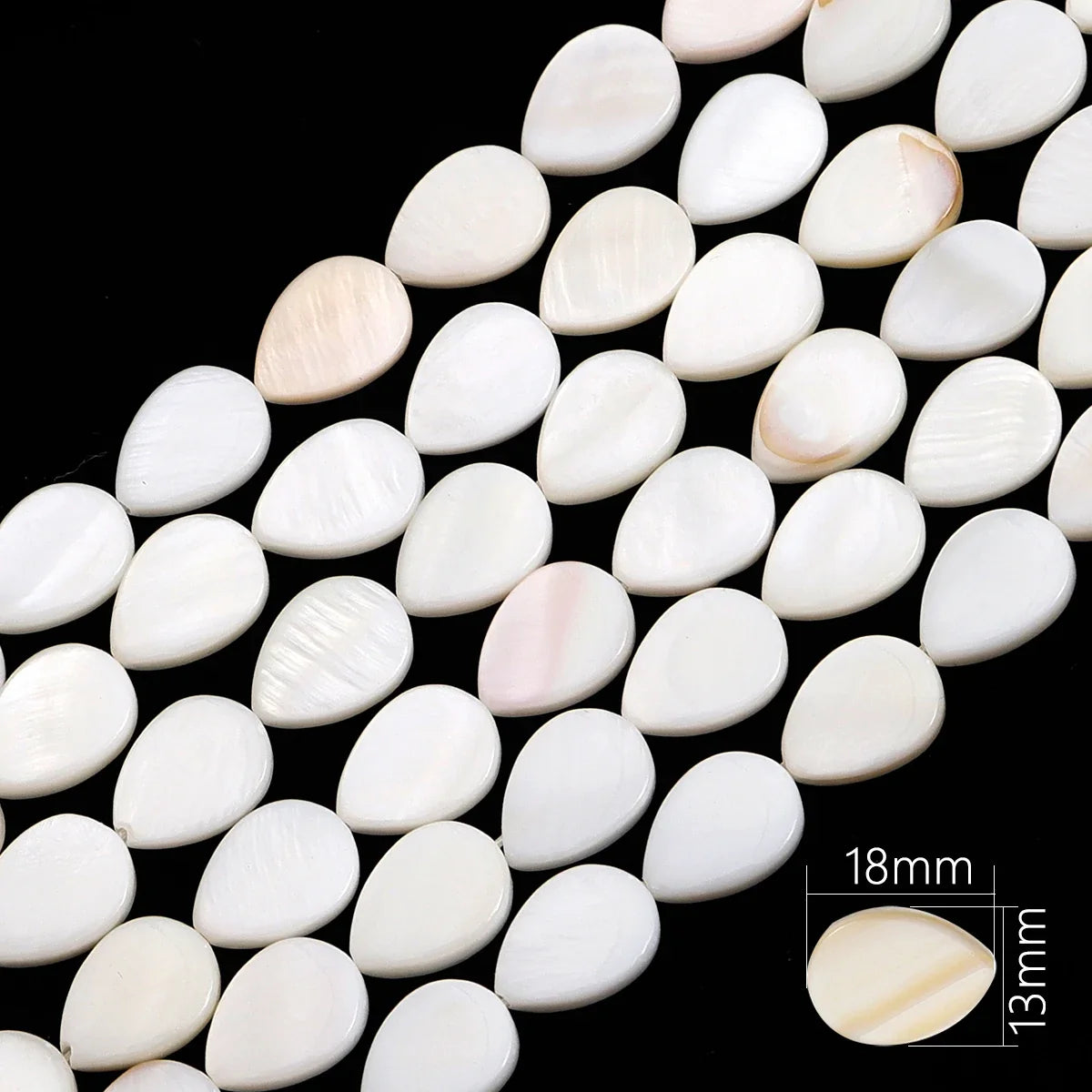 Natural Shell Beads Mother of Pearl Love Star Oval Round Flat Loose Spacer Beads for Jewelry Making DIY Charm Bracelet Necklace