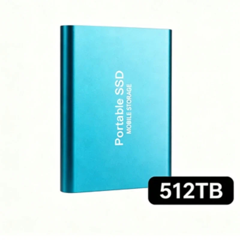 Portable External SSD, 1TB-16TB Large Capacity USB3.1 High Speed Solid State Drive, Lightweight Storage for Laptop, Desktop, Mac
