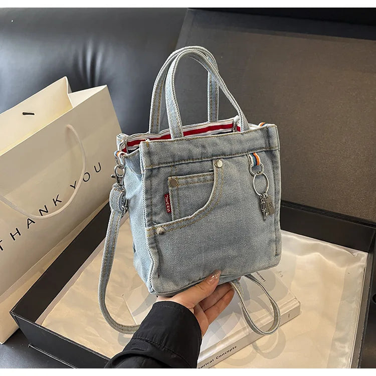 Women's Box Crossbody and Shoulder Handbag | Polyester, Adjustable Strap
