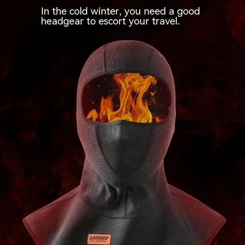 New Winter Motorcycle Mask Fleece Thermal Face Mask Keep Warm Motocross Riding Balaclava Motorbike Windproof Ski Mask Men Women