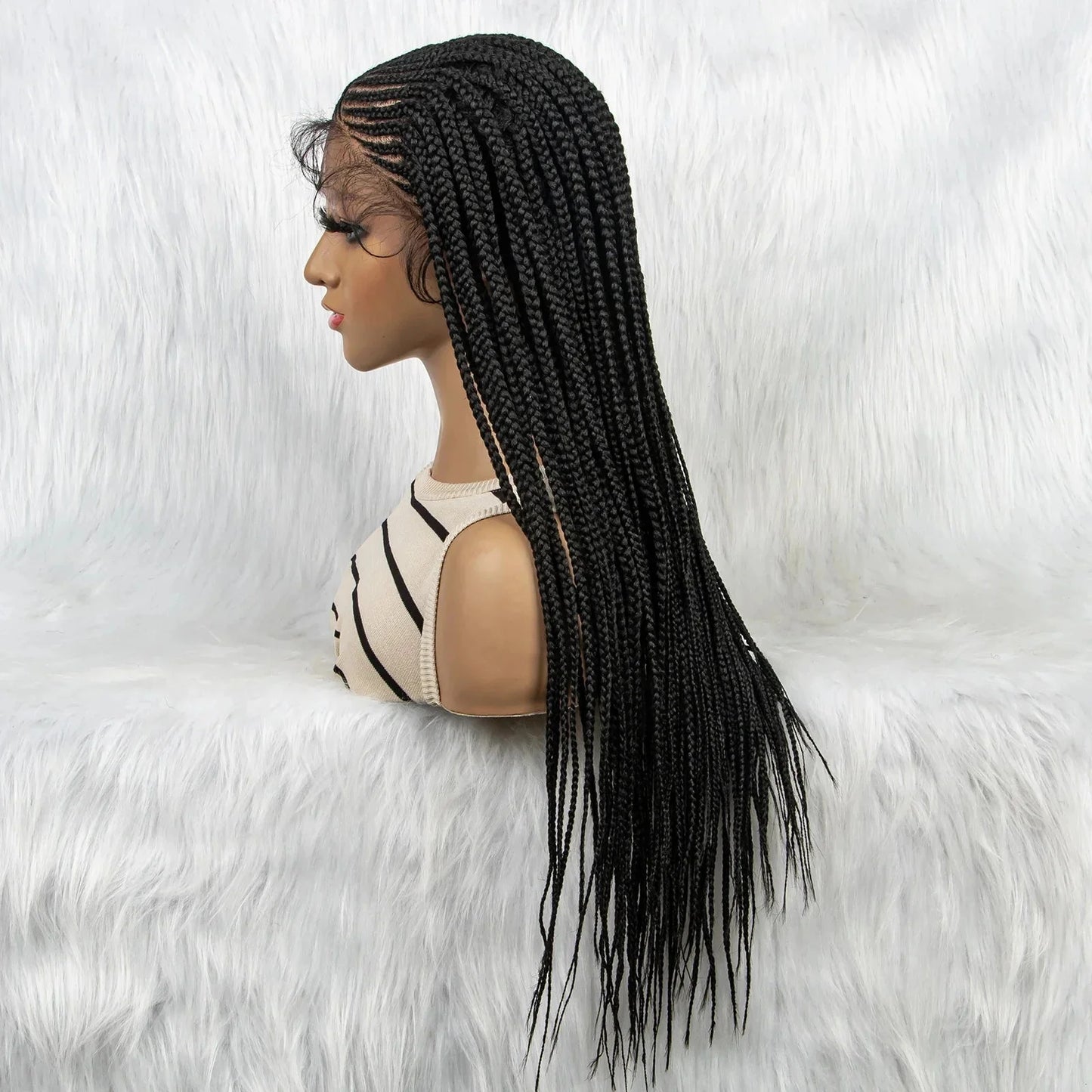 Lace Front Braided Wig | Baby Hair | Kanekalon Synthetic | Black Women
