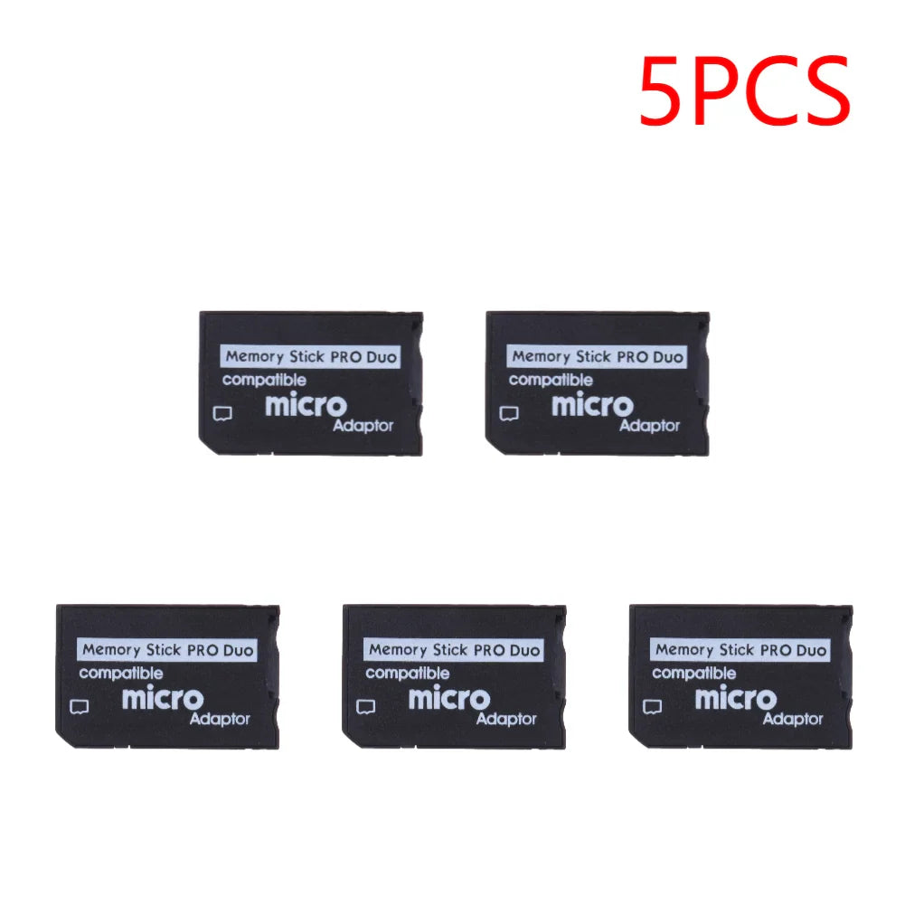TF To MS Card Mini Memory Stick Card Adapter Plug and Play Card Reader Adapter Replacement Parts Accessories for Pro Duo