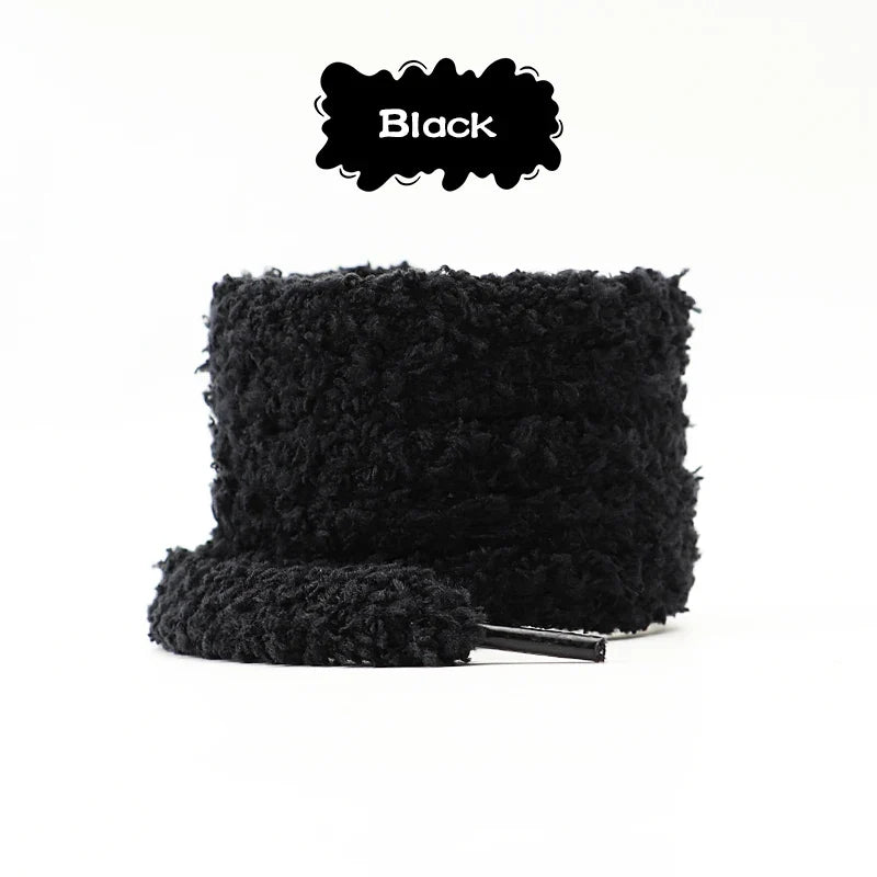 Fashion round plush laces Quality 1cm wide Sneakers Flats Casual laces Shoe accessories 80 /100 /120 /140 /160 Laces 1Pair