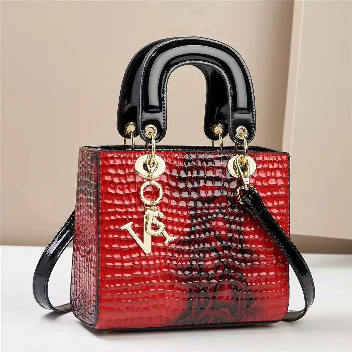 Fashion Brand Designer Women's Handbag | New Crocodile Pattern Daifei Bag (Classic Versatile Shoulder & Commuter Crossbody Bag)