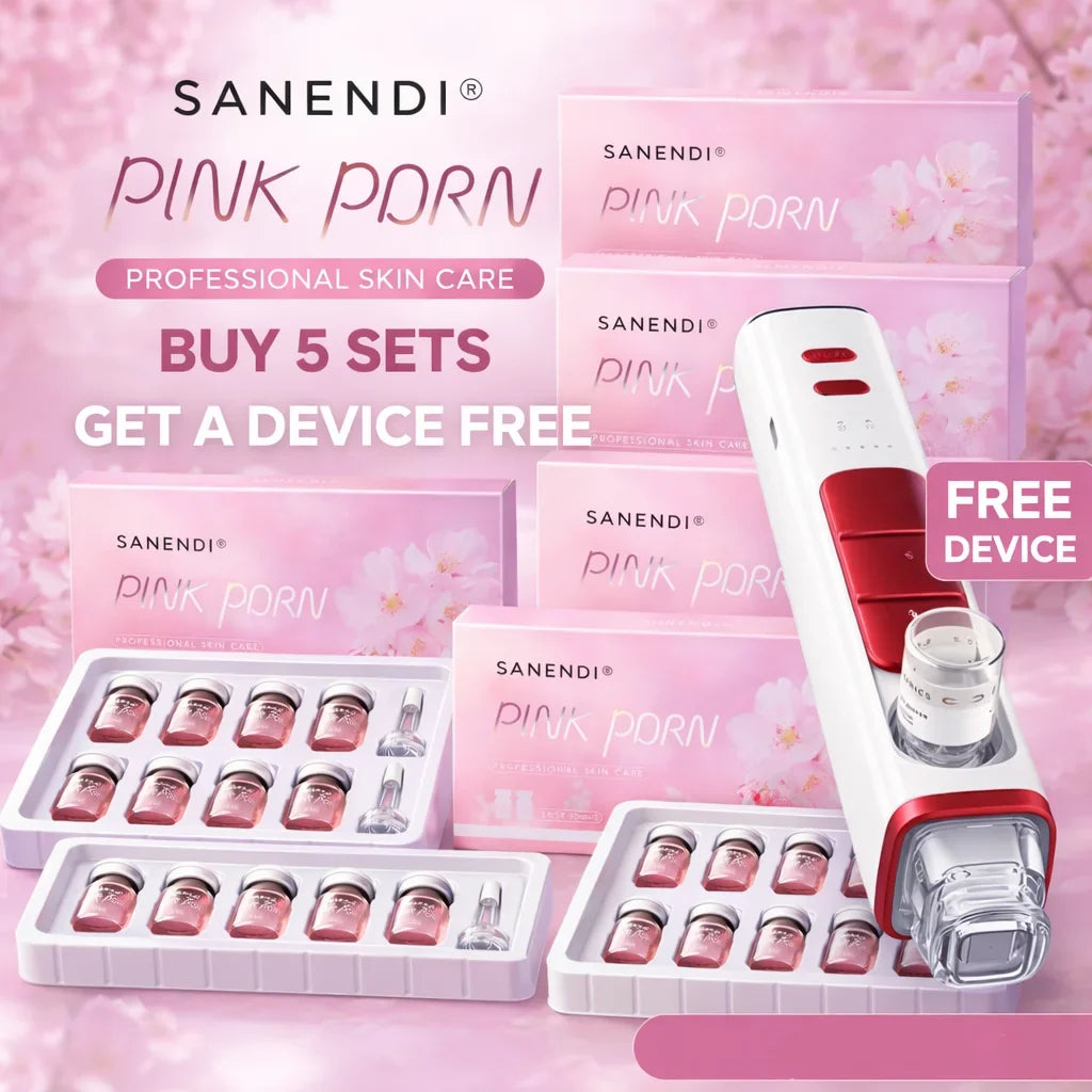 PDRN Salmon DNA Pink Cocktail Facial Serum For Face Glowing Hyaluronic Acid Korean 5 Box With Free EMS RF Tool