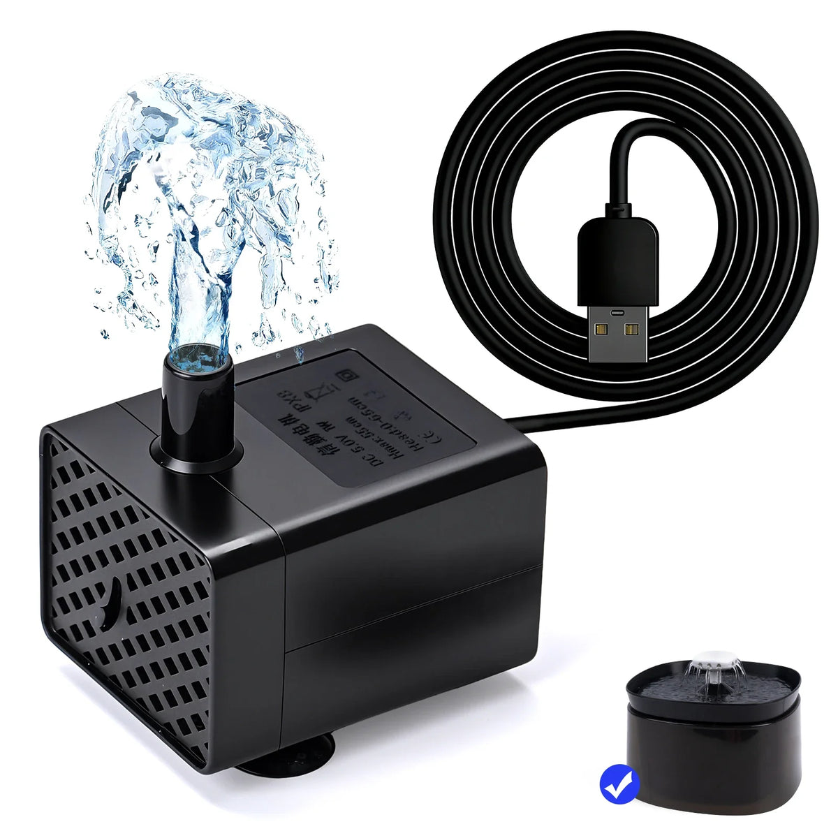 Water Pump Pet Cat Water Dispenser Anti Dry Burning Motor Replacement for Dog Cat Water Dispenser Drinking Bowl Pet Products