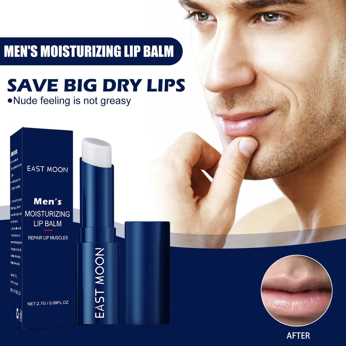 Men's Lip Balm, Exfoliating, Lip Protection, Anti-chapped Lips, Hydrating, Moisturizing, Lip Care