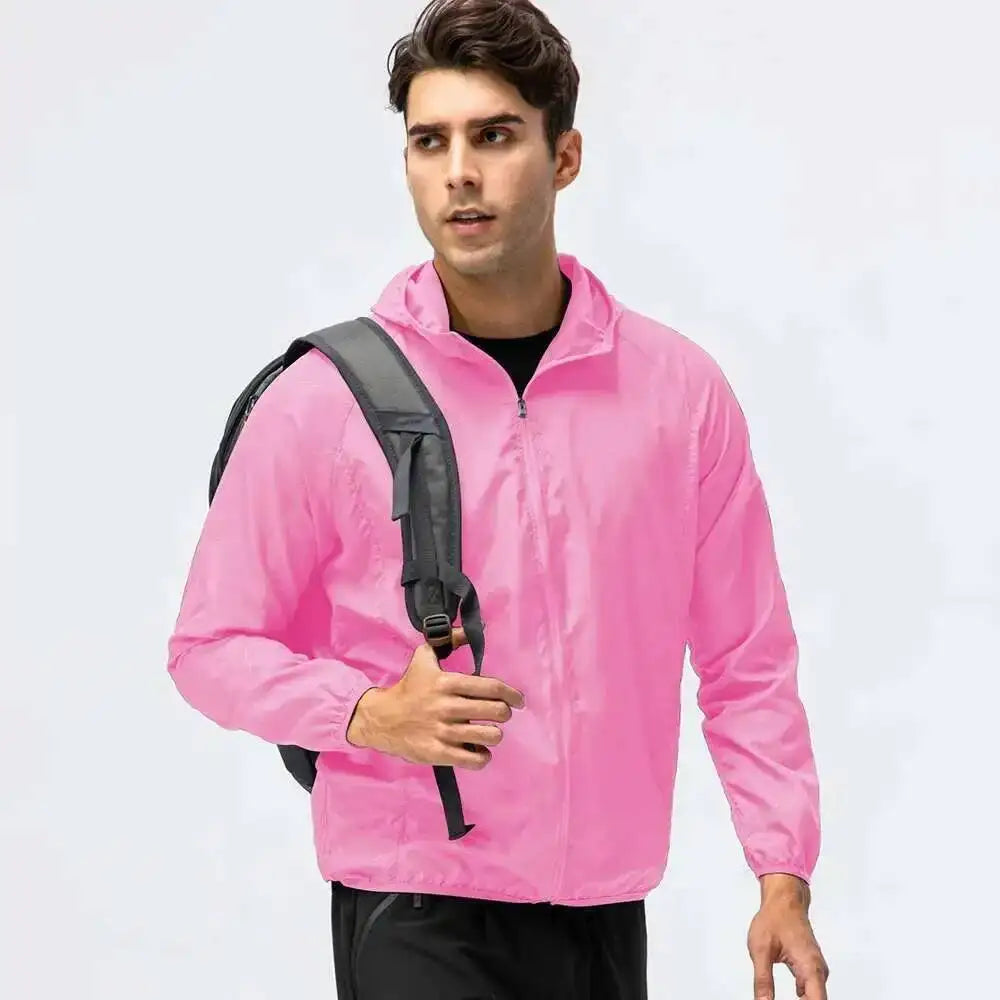 Fishing Rain Wind Breaker Coat For Men Women Waterproof Jacket Hiking Climbing Clothes Sun Protection Quick Dry Rain Coat