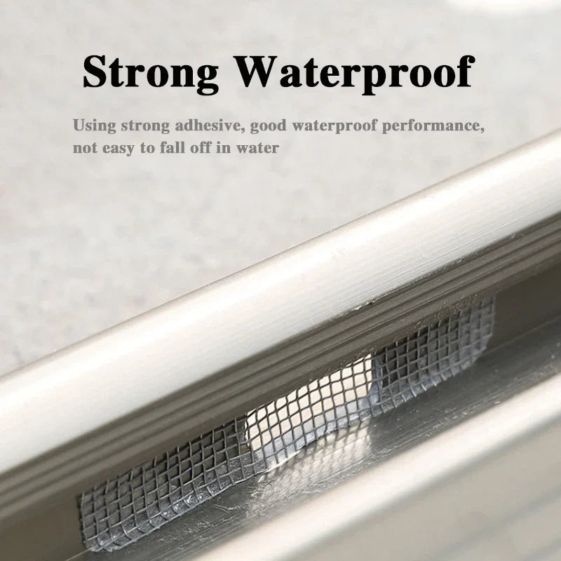 Window Screen Patch Exhaust Grille Window Door Drainage Hole Anti-mosquito Paste Mesh mosquito net mesh Invisible Repair Subsidy