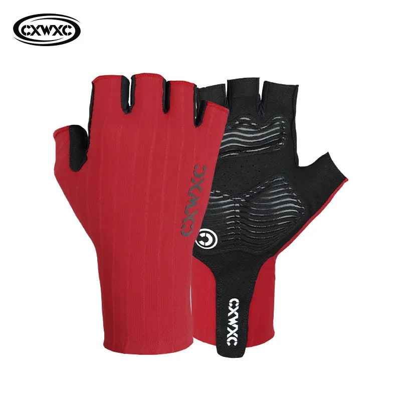 CXWXC Cycling Half Finger Gloves Men Women Breathable Anti-slip Glove Fitness Sport Training Gloves With Extended Wrist Guard