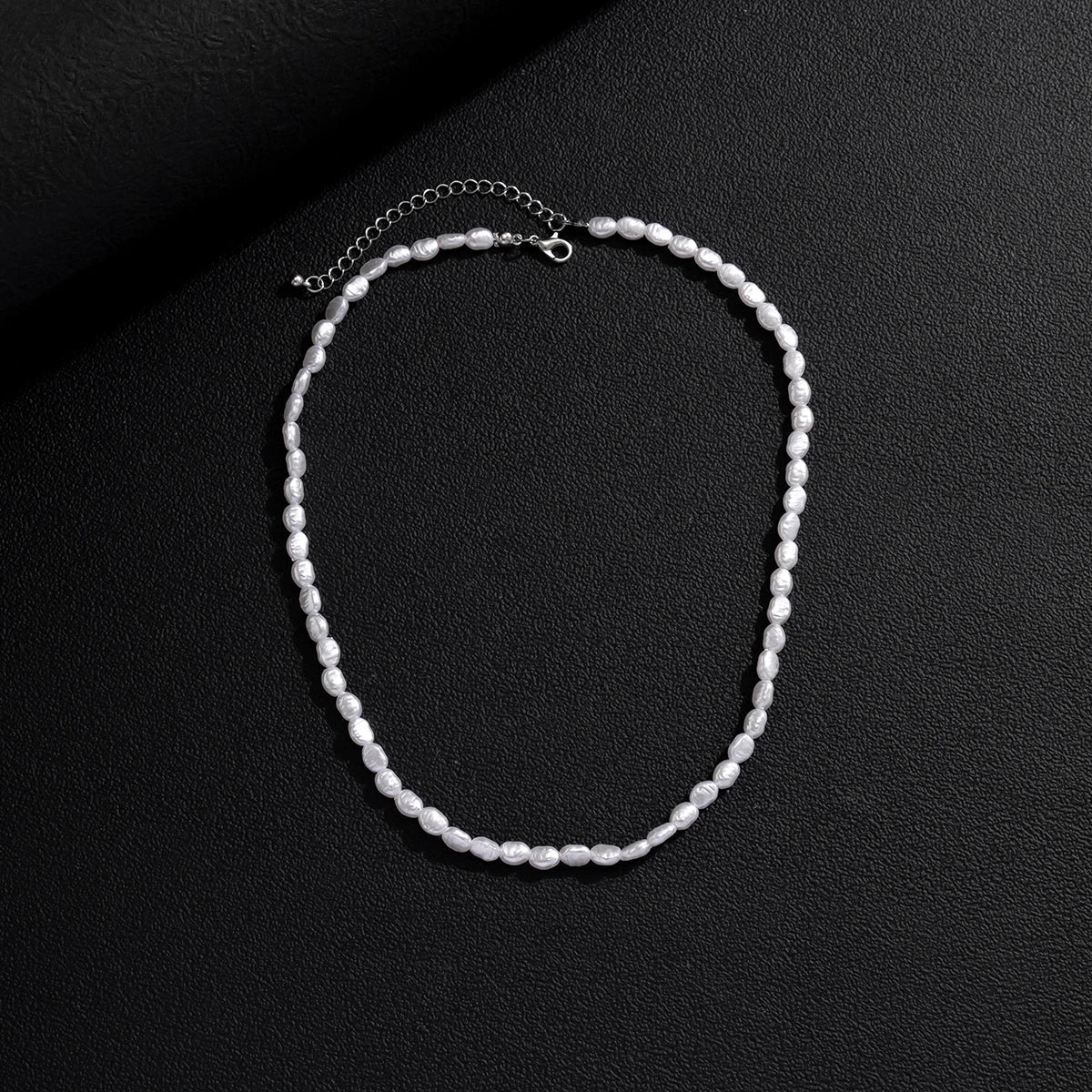New Fashion Simple Faux Pearl Choker Necklace for Women Vintage Elegant Beaded Temperament Necklace Wedding Party Jewelry Gifts