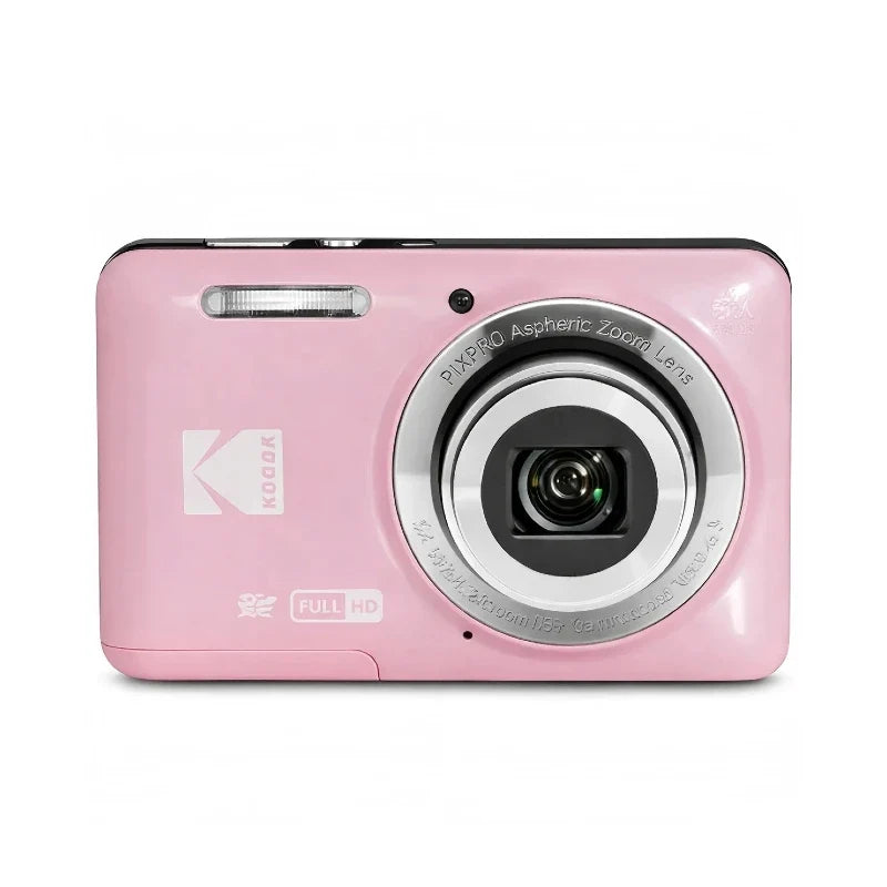 KODAK PIXPRO FZ55-RD 16MP Digital Camera 5X Optical Zoom 28mm Wide Angle 1080P Full HD Video 2.7" LCD Vlogging Camera