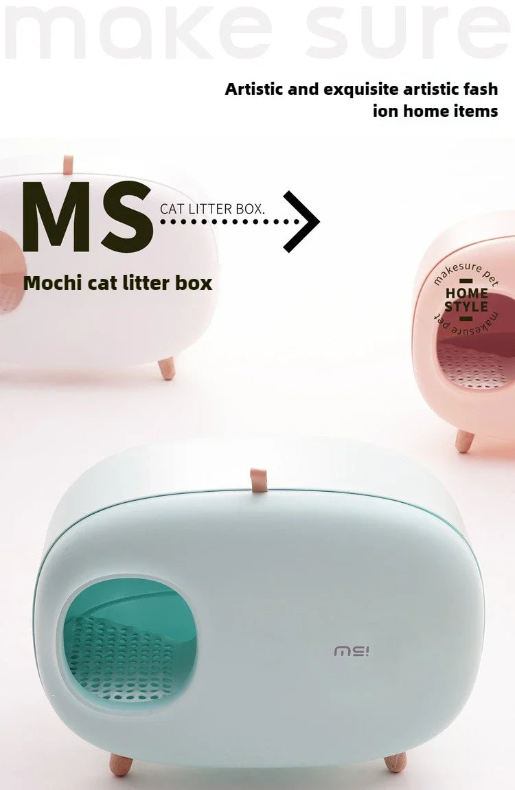 Makesure Cat Litter Box Fully Enclosed Cat Toilet Pet Supplies High-value Cat Toilet Automatic Self-cleaning Litter Box