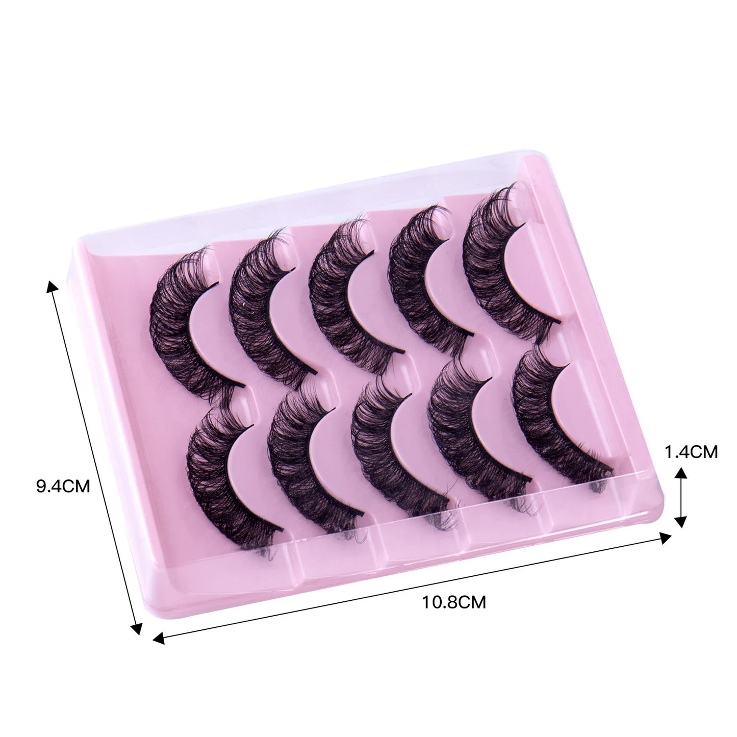 Fashion Russian Strip Lashes 2/5/10 Pairs 3D Mink Lashes Natural Eyelashes Dramatic False Eyelashes Wholesale Eyelash Extension