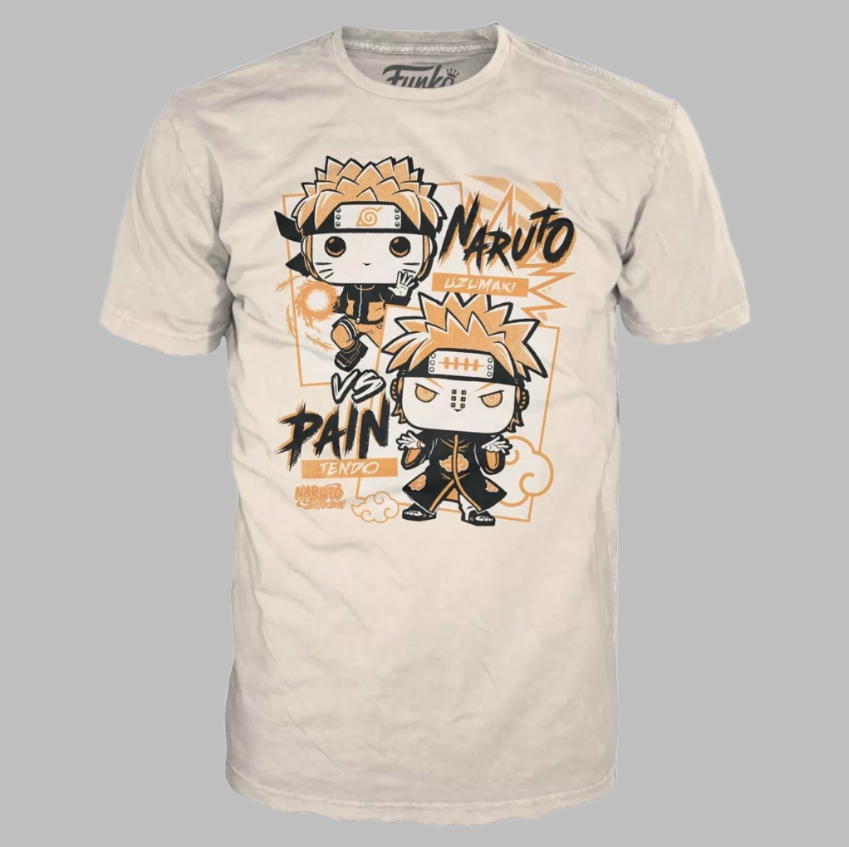FUNKO Pop Naruto Shippuden Unisex T-Shirt SZ S Naruto vs Pain Boxed Tee