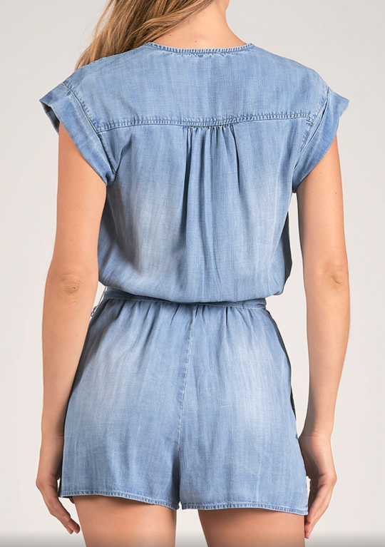 Denim Adeline Romper