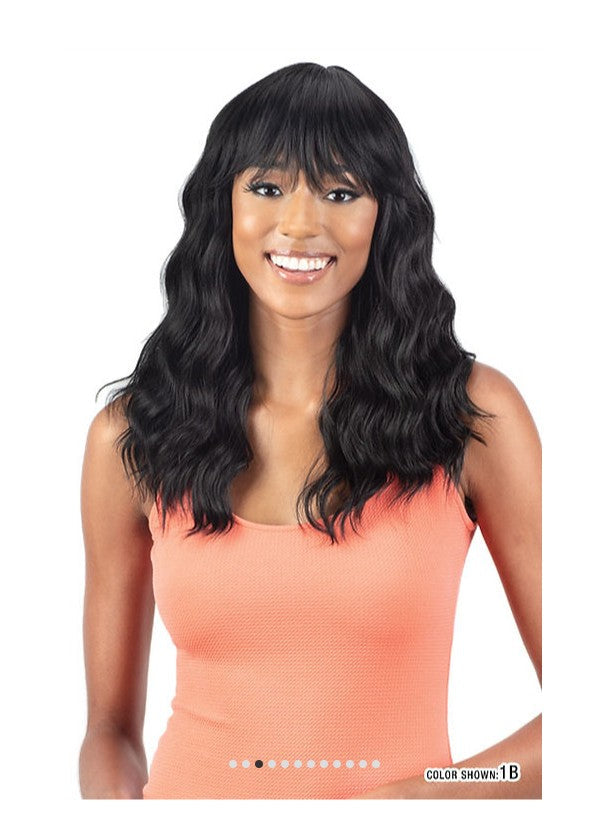 Mayde Beauty Mocha Human Hair Blend Wig -HONEY