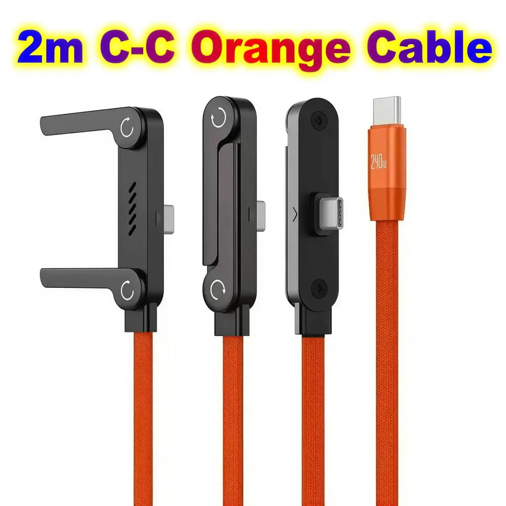 USB Type C Flat Phone Charger Fast Charging Cable C Kick Cable Stand Invisible Support Foldable Holder Charge Bracket For iPhone