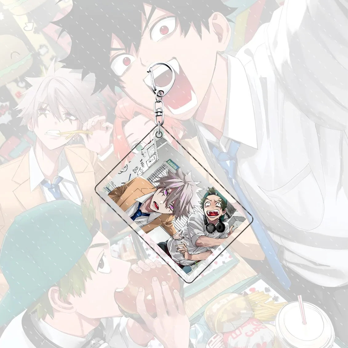 Comic anime Phantom Busters 6 cm acrylic backpack pendant cute keychain decoration collectible gift