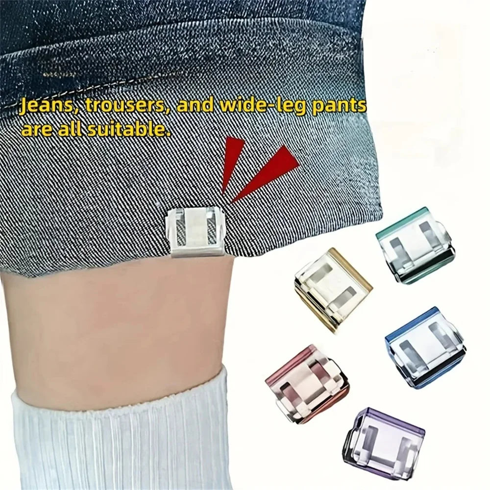 2/4/6/10/20PCS Invisible Leg Shortening Clip,Non-Slip Pants Edge Clip,Hidden Pants Adjuster, for DIY Sewing Craft Clothing Clips