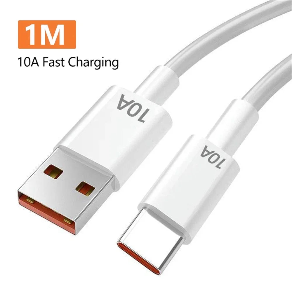 5 in 1 GaN USB C Desktop Charger 240W Fast Charge Phone Adapter 10A Type C Cable For iPhone Samsung Xiaomi EU/US/UK Plug Charger