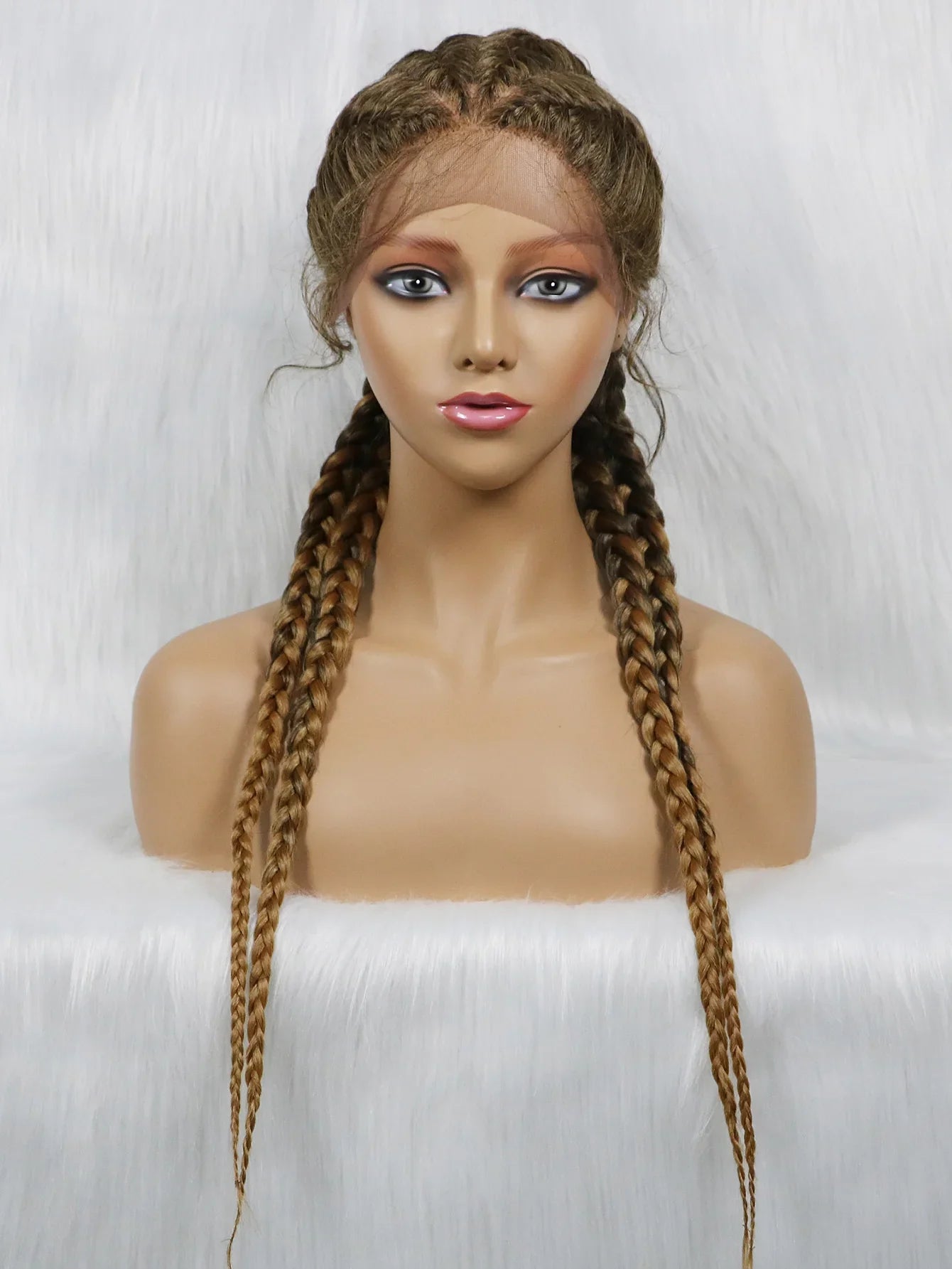 KIMA New Arrival 26" Braided Wig | Lace Front with Baby Hair